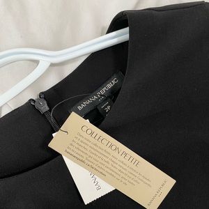 NWT Banana Republic Black Dress - Petite size 2
